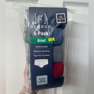George Men's Briefs, 6-Pack 2XL